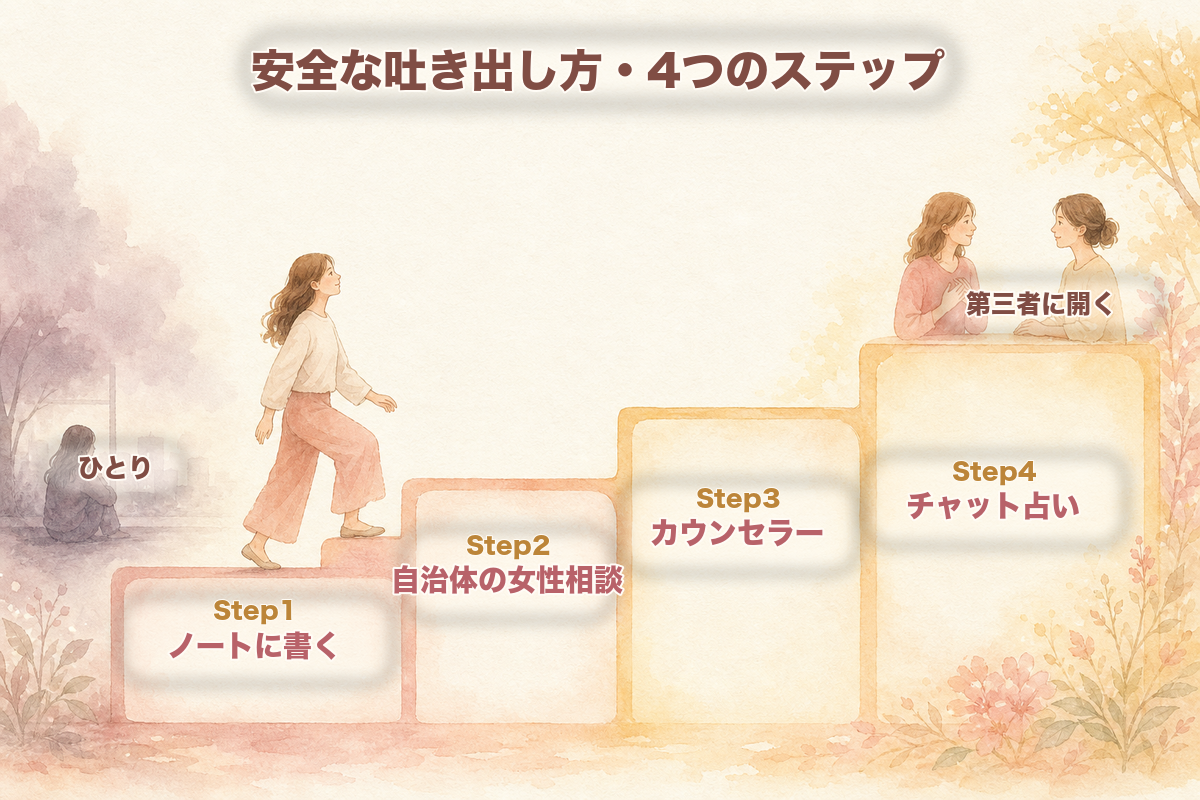安全な吐き出し方・4つのステップ