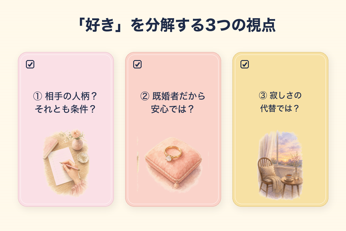 「好き」を分解する3つの視点