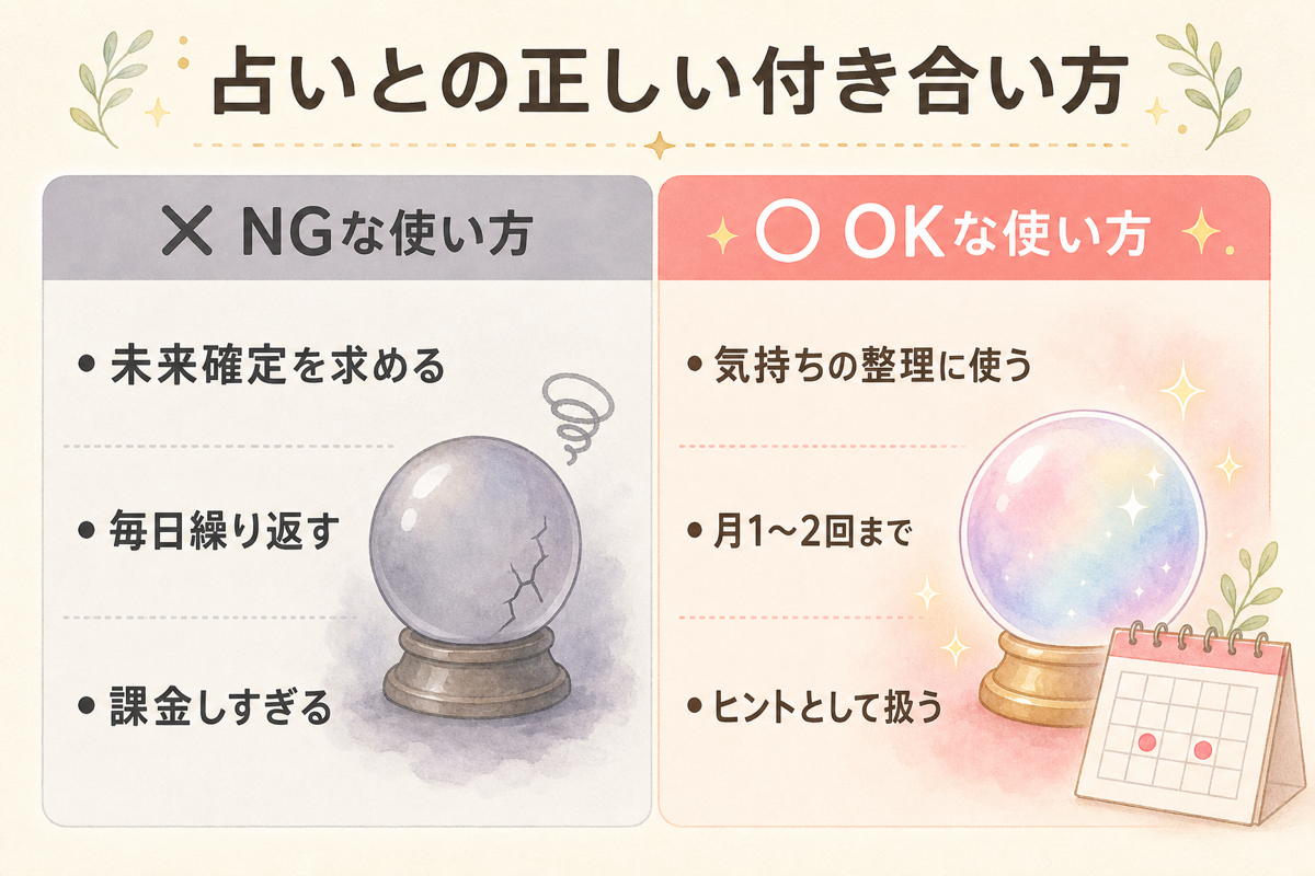 占いとの正しい付き合い方OK/NG