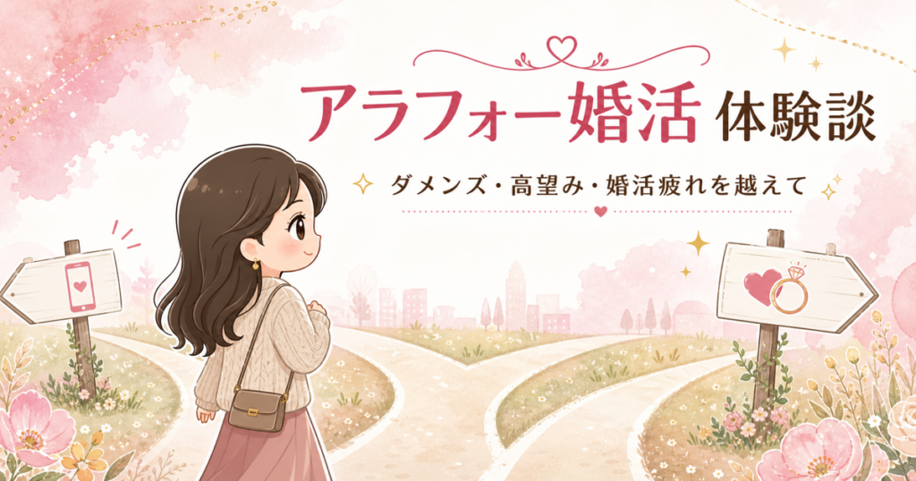 アラフォー婚活の体験談