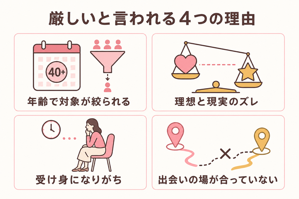 厳しいと言われる4つの理由
