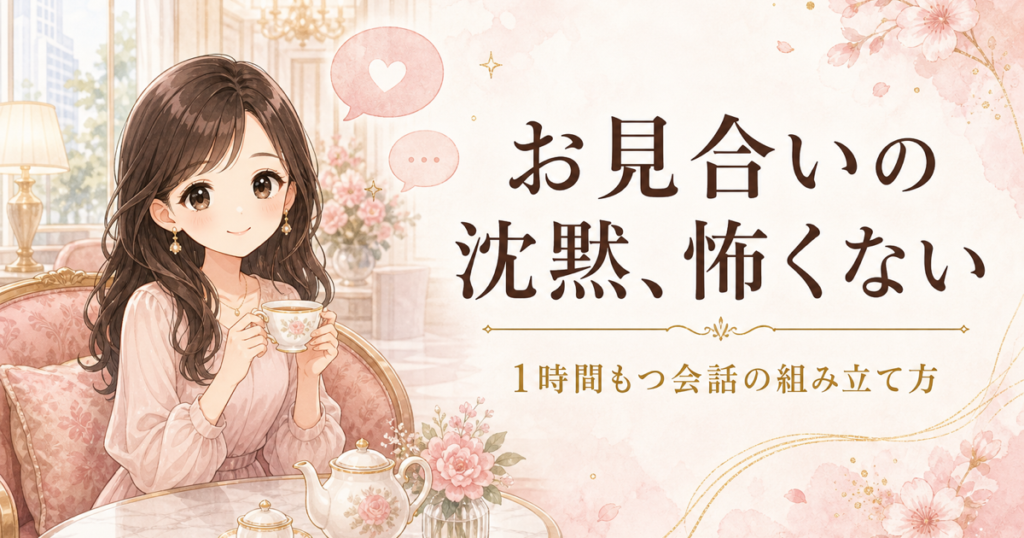お見合いで会話が続かない人向けアイキャッチ