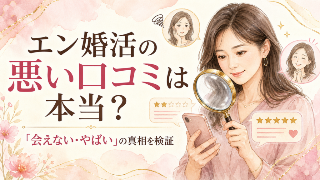エン婚活エージェントの悪い口コミは本当？「会えない・やばい」の真相を検証するアイキャッチ画像