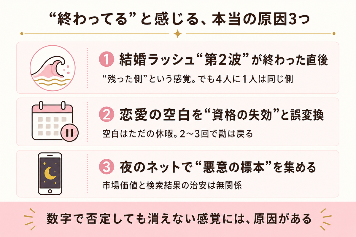 終わってると感じる本当の原因3つの図解