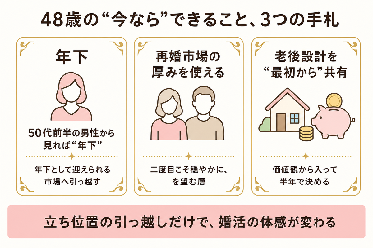 48歳の今ならできること3つの手札の図解