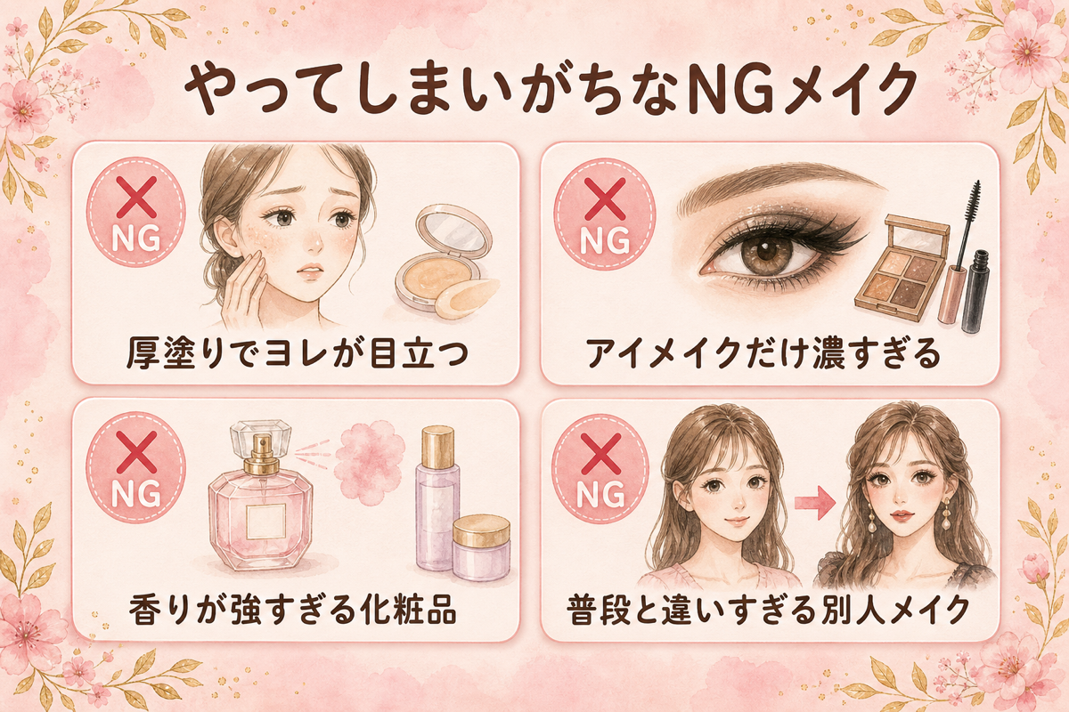 やってしまいがちなNGメイク