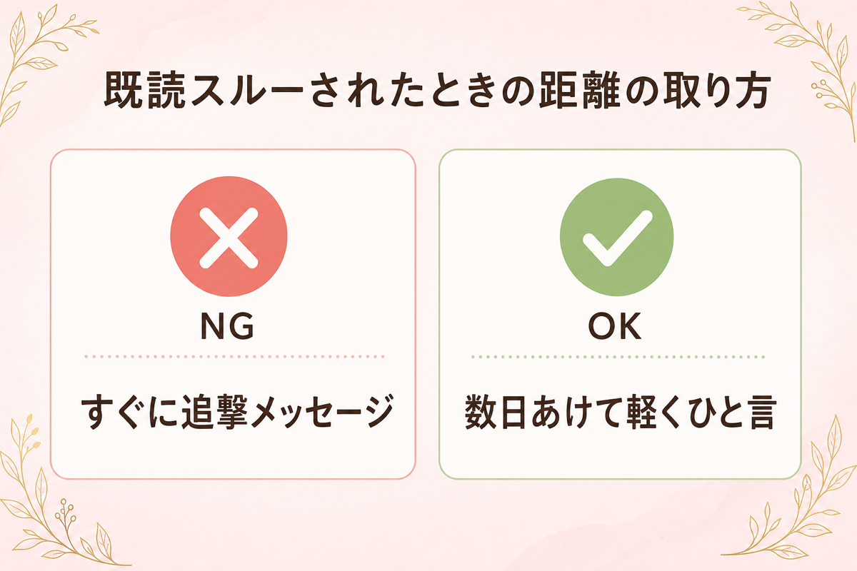 既読スルーされたときの距離の取り方