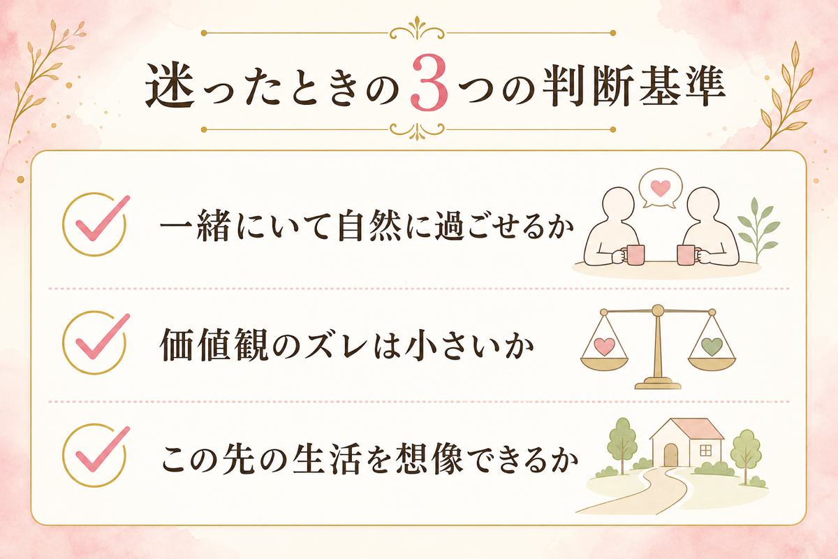 進むか迷ったときの3つの判断基準